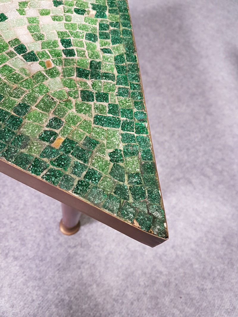 Pair of glass tile mosaic side tables - Genaro Alvarez - 1950s BY GETANO