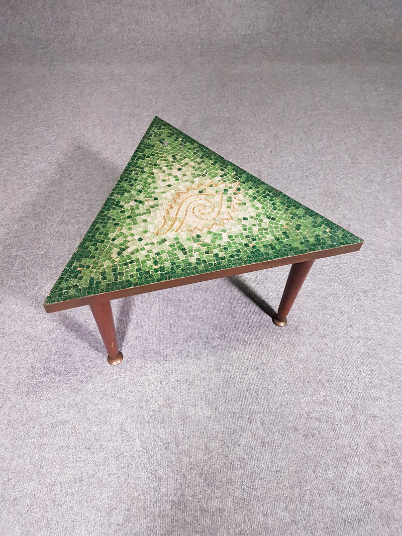 Pair of glass tile mosaic side tables - Genaro Alvarez - 1950s BY GETANO