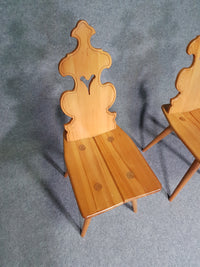 Vintage Mid-Century Brutalist Style Design Tiroler Chair set of 4