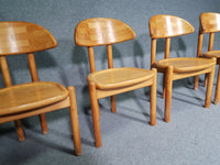 logohuman 4 x chair / made in solid maple by Ansager Møbler / marked