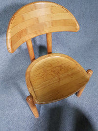 logohuman 4 x chair / made in solid maple by Ansager Møbler / marked