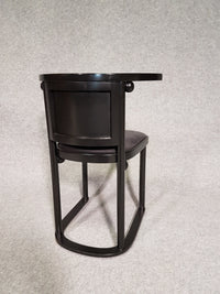 Set of 6 black Fledermaus chairs by Josef Hoffmann for Wittmann, 1980s.