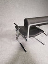 Leather and chrome lounge chair Cricket Plus by Joe Colombo, reissue from ICF International Carnovali - New