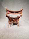 Lounge chair and footstool designed by Yuzuru Yamakawa rattan and bamboo