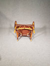 Lounge chair and footstool designed by Yuzuru Yamakawa rattan and bamboo