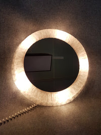 XXL Round mirror Hillebrand - 1970s