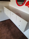 Small Wall chest 4 x unit 1960, wall mounted Cees Braakman - Pastoe - Kast (1) - kubus