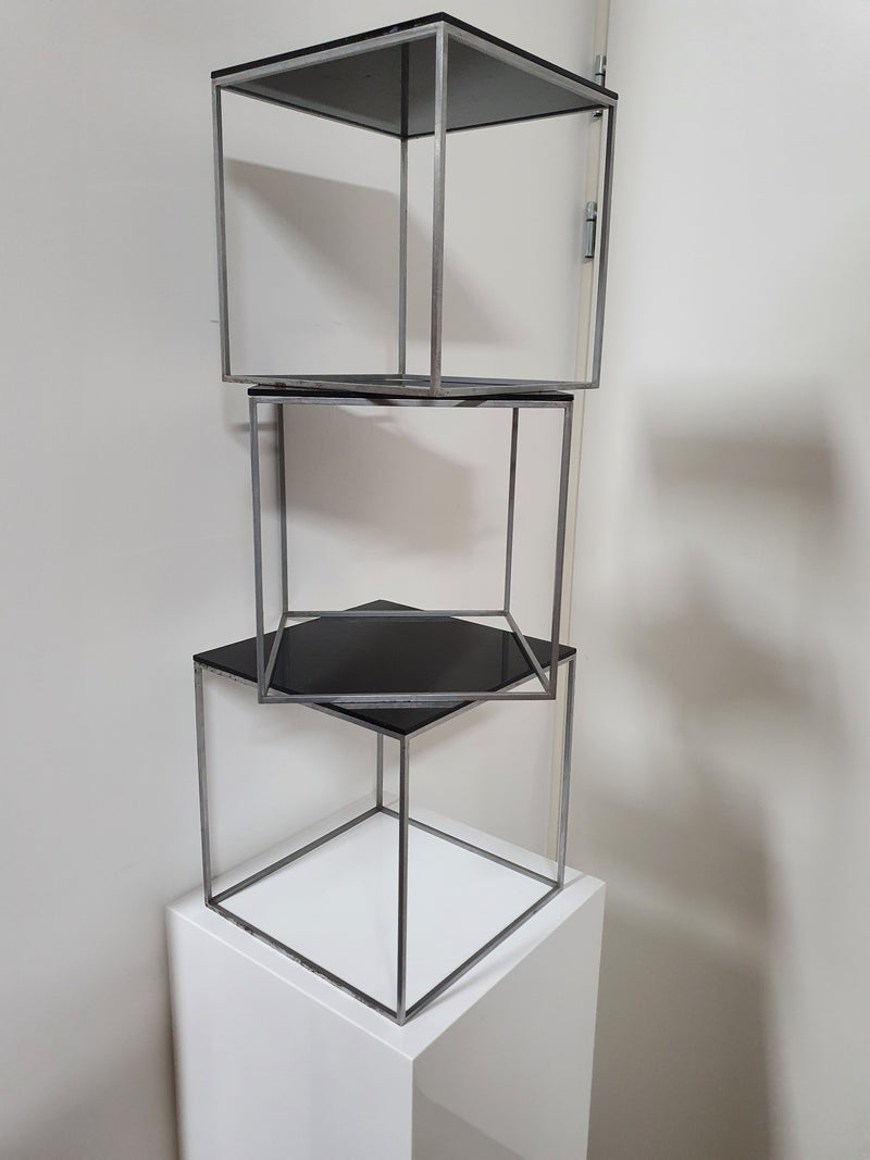 Early rare nesting tables model PK-71 designed by Poul Kjærholm.