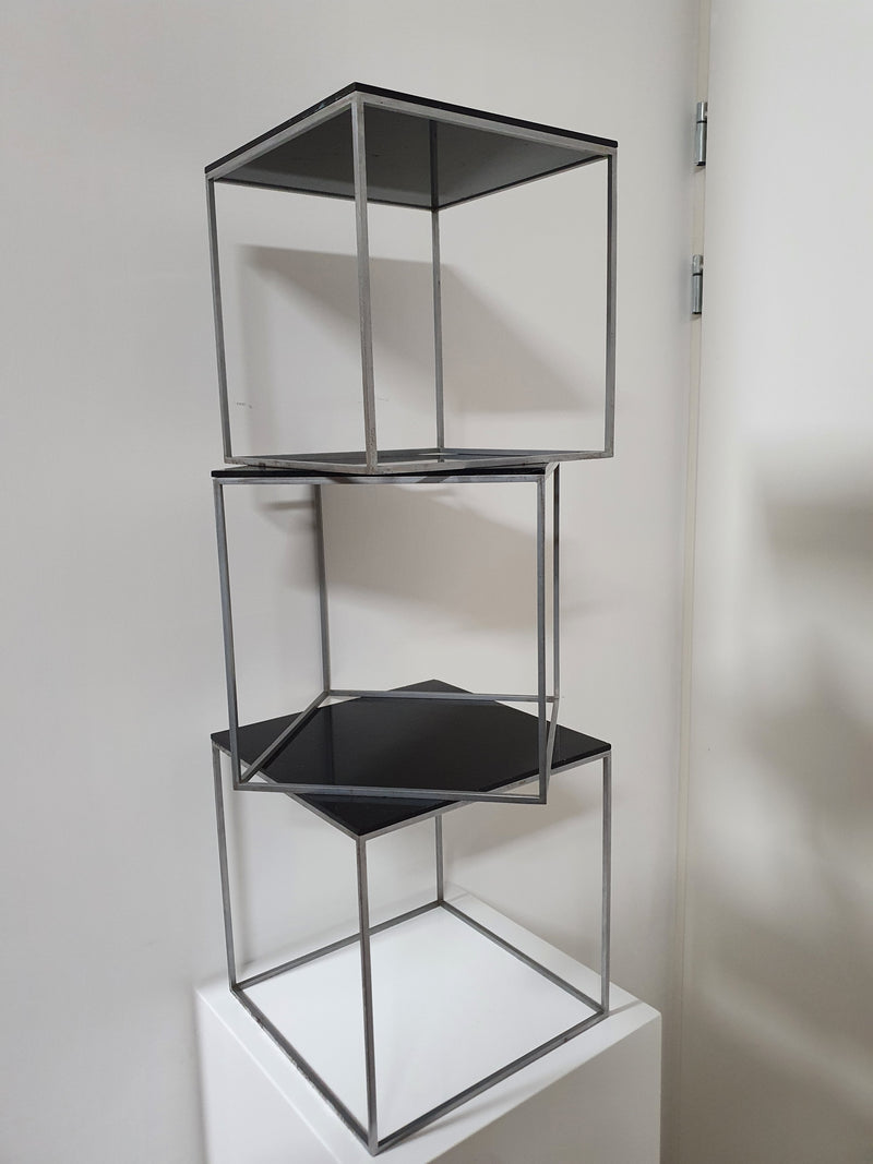 Early rare nesting tables model PK-71 designed by Poul Kjærholm.