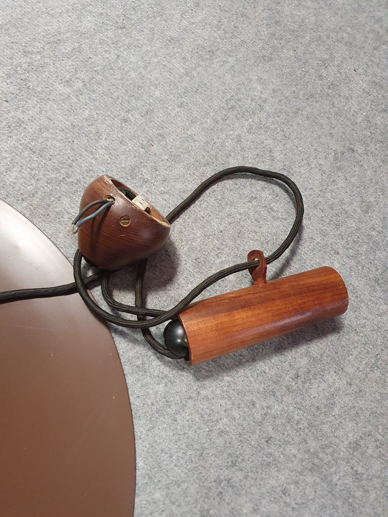 Semi large hanging lamp by Claus Bonderup & Torsten Thorup for Fog & Mørup, 1960s with counterweight