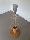 Gasparucci large wicker rattan floor lamp 191x52x52 cm. Very good condition.