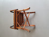 4 x rattan bamboo dinner chairs