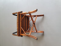 4 x rattan bamboo dinner chairs
