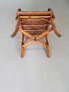 4 x rattan bamboo dinner chairs
