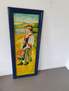 50 x 130 cm naive paintings 70s