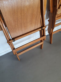 Mid Century plywood folding chairs