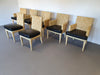 Donghia Block Island chairs with original leather seats by John Hutton