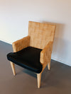 Donghia Block Island chairs with original leather seats by John Hutton
