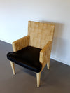 Donghia Block Island chairs with original leather seats by John Hutton