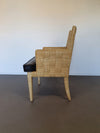 Donghia Block Island chairs with original leather seats by John Hutton