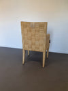 Donghia Block Island chairs with original leather seats by John Hutton