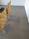 Donghia Block Island chairs with original leather seats by John Hutton