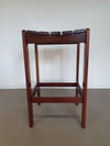 3 x stool meranti 70s. Height 71 cm /
Wide 42 cm / Depth 40 cm