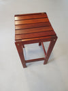 3 x stool meranti 70s. Height 71 cm /
Wide 42 cm / Depth 40 cm