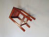 3 x stool meranti 70s. Height 71 cm /
Wide 42 cm / Depth 40 cm