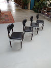 4 x retro dining chair Chrome, wood ,vinyl.
Very good condition.