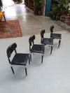 4 x retro dining chair Chrome, wood ,vinyl.
Very good condition.