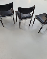 4 x retro dining chair Chrome, wood ,vinyl.
Very good condition.