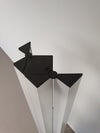 White Ettore Sottsass Moonlight Floor Lamp no. 14104, Italy 1970's