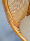 4 x Rattan /Webbing dining chairs 80s in beautiful condition