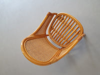 4 x Rattan /Webbing dining chairs 80s in beautiful condition