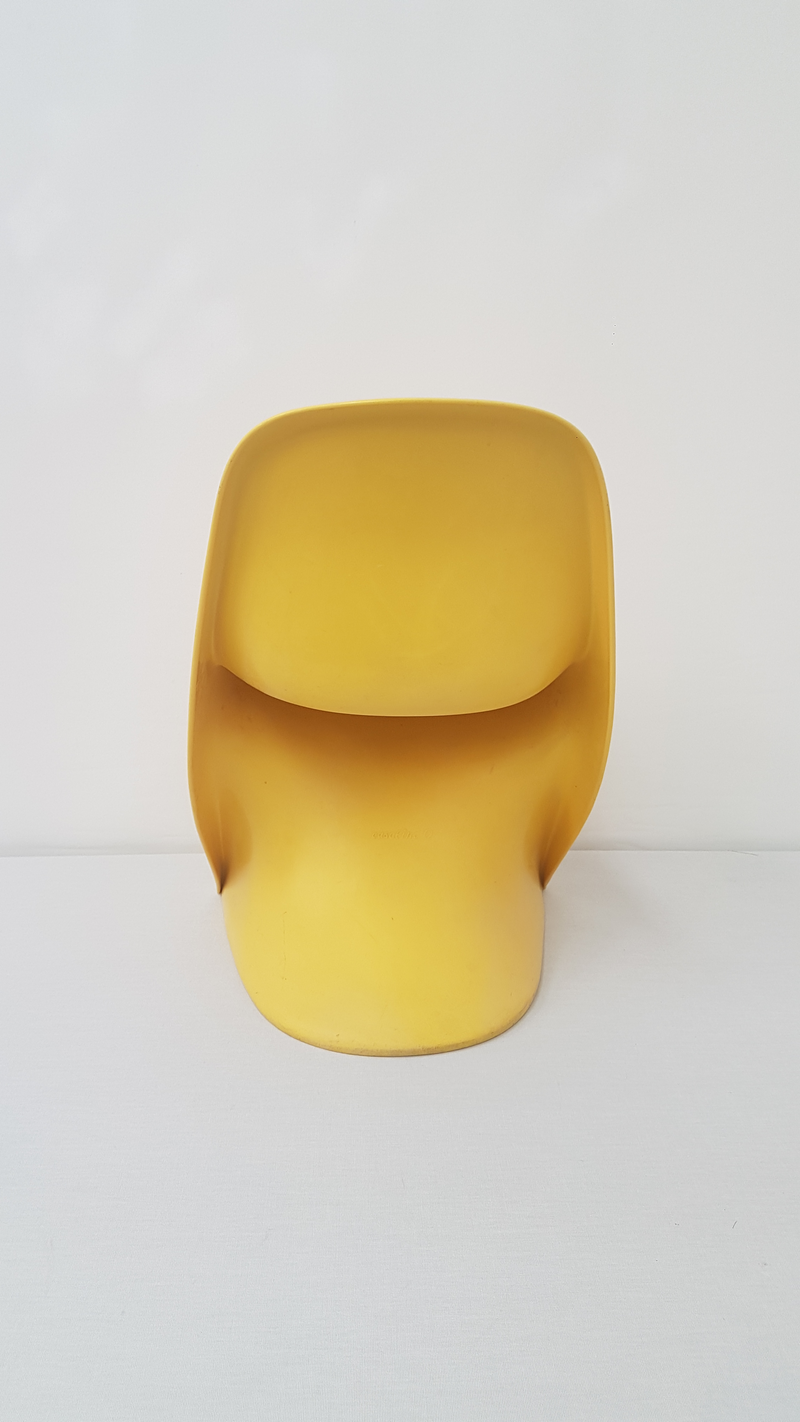 Set 4 yellow children's chair Casalino Junior - Alexander Begge for Casala -1970s