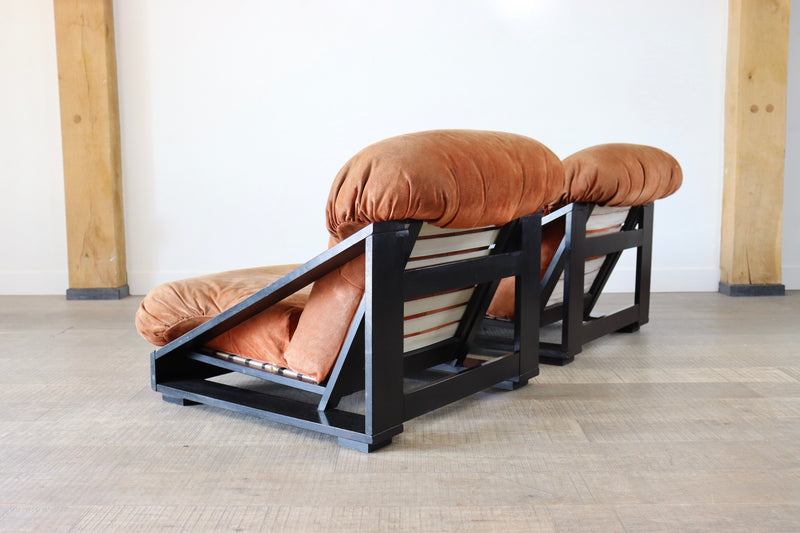 Pine Lounge Chairs by Renato Toso and Roberto Pamio for Stilwood, 1970