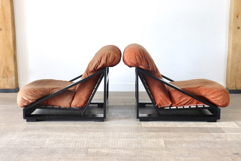 Pine Lounge Chairs by Renato Toso and Roberto Pamio for Stilwood, 1970