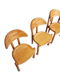 logohuman 4 x chair / made in solid maple by Ansager Møbler / marked