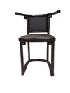 Set of 6 black Fledermaus chairs by Josef Hoffmann for Wittmann, 1980s.