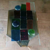Edialux coloured wall lamp sconce Belgium 1950 / 25cm x 15 m x6cm
