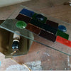 Edialux coloured wall lamp sconce Belgium 1950 / 25cm x 15 m x6cm